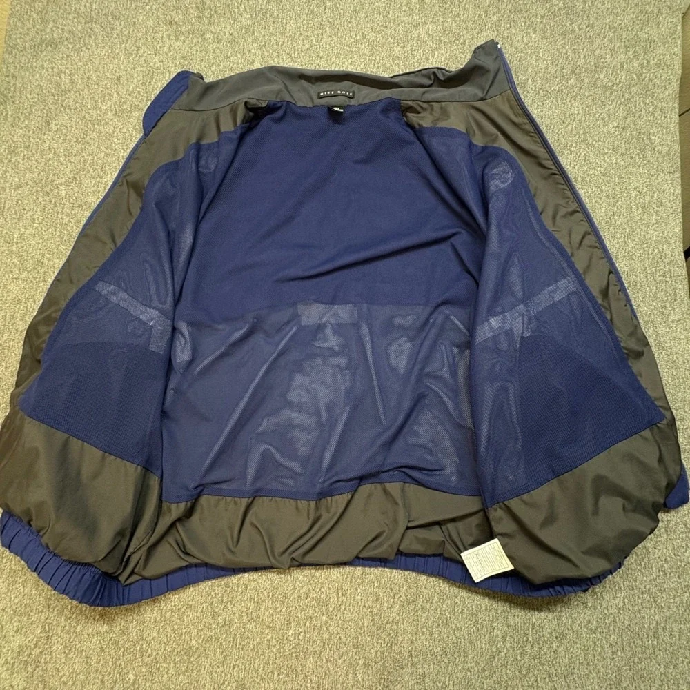 Nike Golf Clima-FIT Windbreaker Jacket‎ Mens XL Blue Full Zip Vented XL Vintage